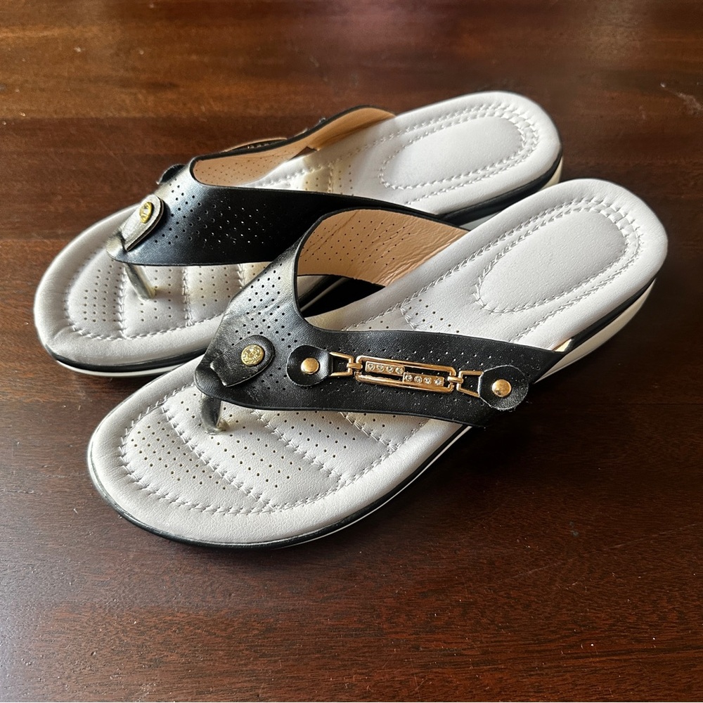 Black & Grey Sandals